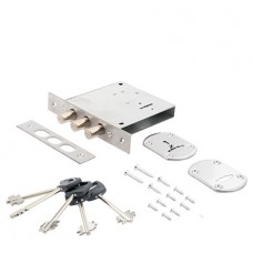 Замок врезной сувальдный Avers R34/S6-CR (5 keys, shank 50mm)
