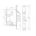 Замок врезной Avers R5517-BR